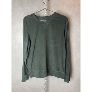 Outerknown Hightide Crew Sweatshirt Men's Green Organic Cotton Terry